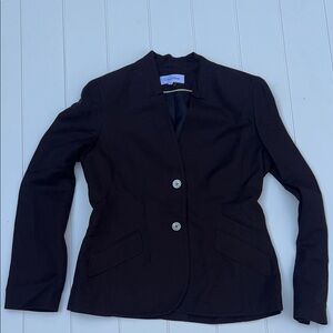 Calvin Klein Dark Blazer linen blend brown